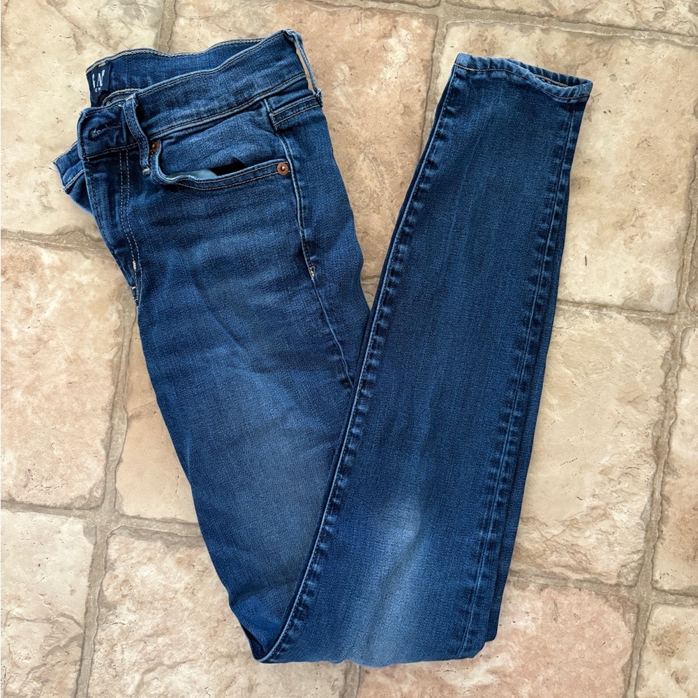 Dark Blue Women's Skinny Jeans - GAP